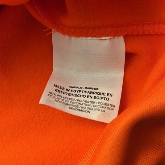 Nike WNBA Logo Men’s XL Hoodie Women’s Basketball Orange Pullover NEW - Picture 5 of 6